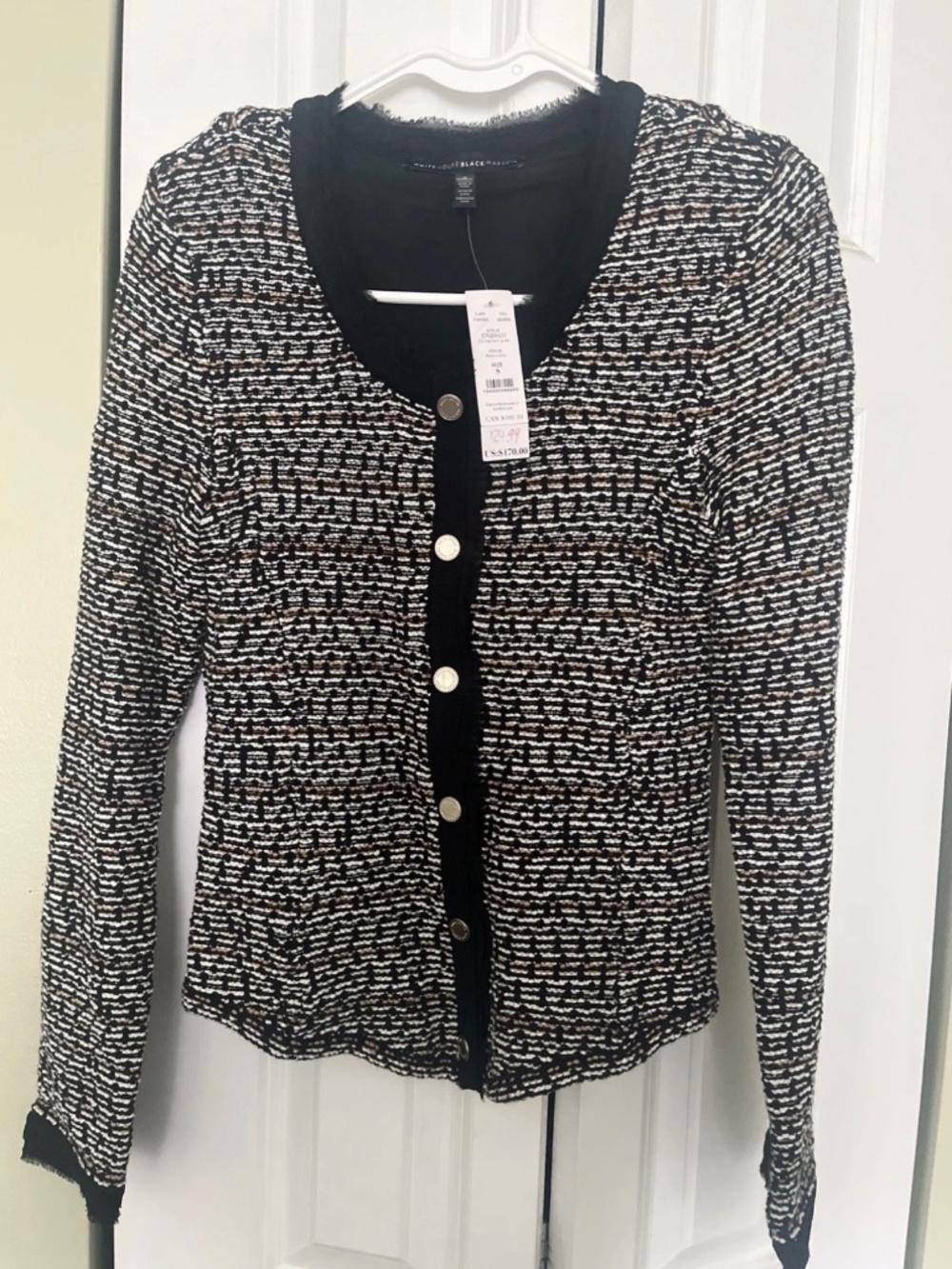 White House Black Market Sweater Jacket Size Small